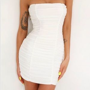 Tiger Mist Mini Ruched Dress